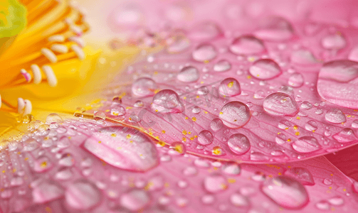 白露风景摄影照片_荷花瓣上雨珠摄影图