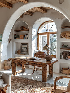 高档室内设计地中海风格摄影图