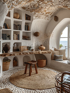 高档室内设计地中海风格摄影照片