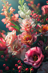 盛开的鲜花照片写实摄影图春天