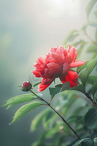 不知火舞写真照片摄影照片_花朵春天红色摄影图写真照片