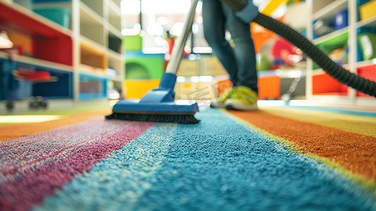 清洁幼儿园彩色地毯图片