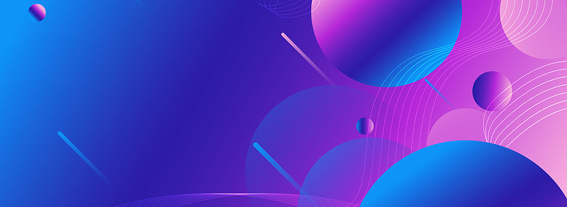 蓝紫色大气圆形商务会议抽象背景
