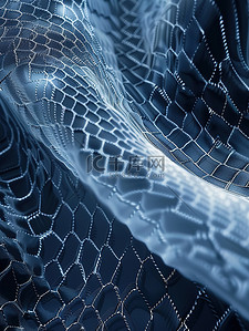 编织面料背景图片_反光条的深蓝色编织物设计