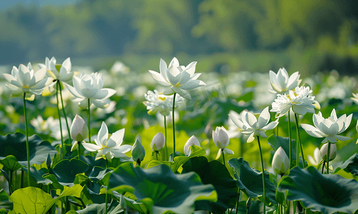 江南水韵摄影照片_荷花的花瓣早上花瓣荷塘无摄影图