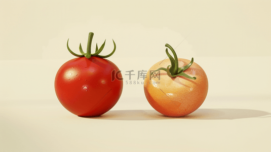 立体水果背景图片_西红柿柠檬水果的背景