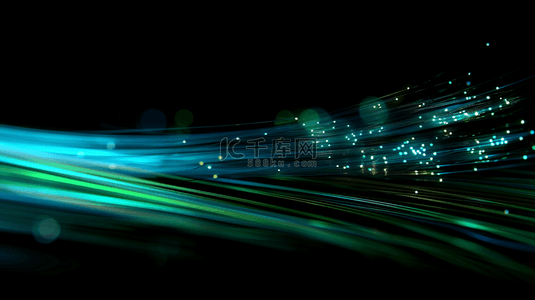 商务光斑背景图片_蓝色科技粒子光斑粒子光效设计图