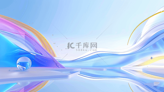 创意流体背景图片_抽象创意线条背景3