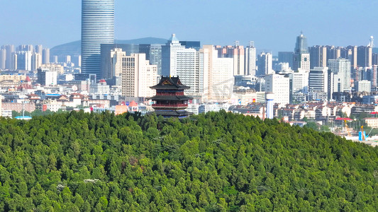 航拍徐州云龙山竹林寺徐州风景寺庙实拍