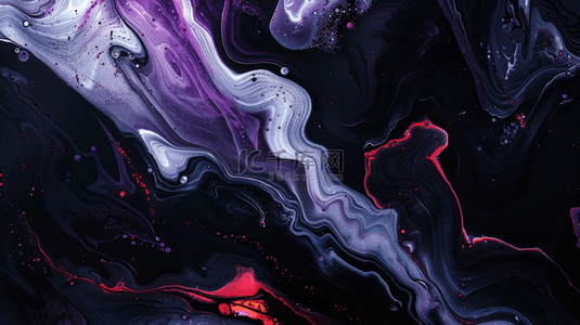 深色国风背景图片_新中式深紫色流体液体抽象山川纹理图片