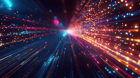 科技粒子背景图片_炫彩酷炫科技粒子运动速度光纤光效设计图