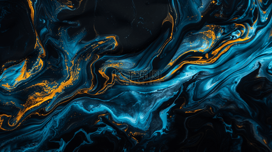 之设计背景图片_深蓝色新中式鎏金流体抽象山川纹理设计
