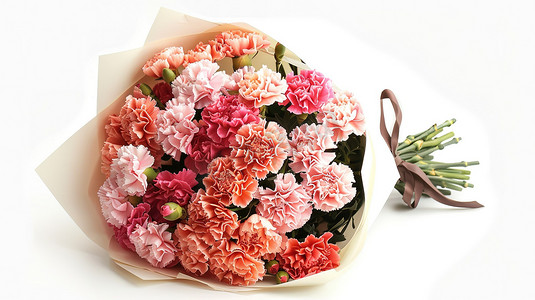 康乃馨花束母亲节花朵摄影图