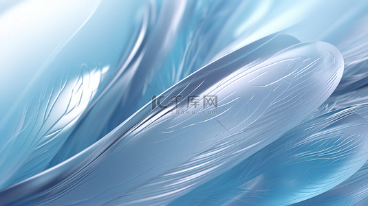 蓝白相间羽毛的抽象壁纸背景图片