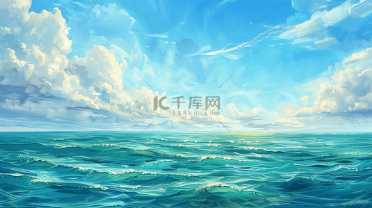 蓝色大海大海背景图片_蓝色大海海水碧绿海岸线的背景