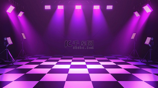 紫色灯光黑白合成创意素材背景
