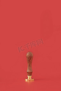 中国品牌日摄影照片_印章创意权力红色背景