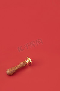 中国品牌日摄影照片_印章创意权力公信力红色背景