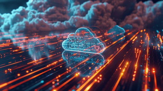 云数据背景图片_科技未来云服务数据网络的背景