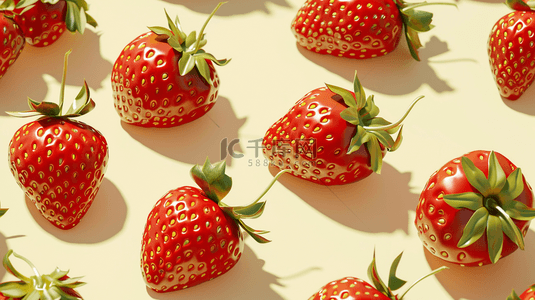 食物平铺背景图片_水果草莓平铺摆放的背景