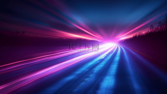 科技彩光光线光束汇聚聚焦隧道的背景