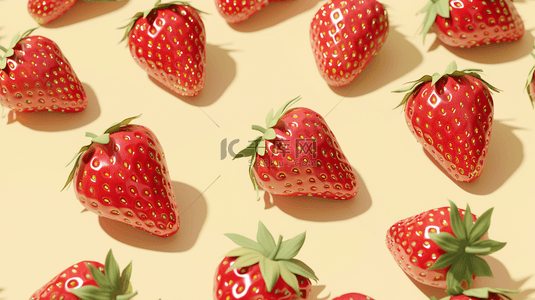 美味的水果背景图片_水果草莓平铺摆放的背景