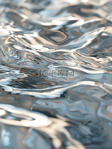 蓝色水纹背景背景图片_水面上微光粼粼水纹波动的背景