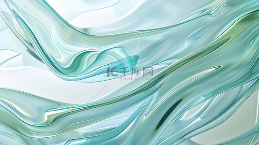湖蓝色磨砂透明玻璃纹理背景图