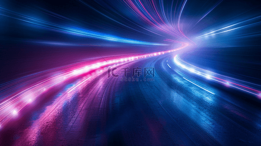 科技彩光光线光束汇聚聚焦隧道的背景