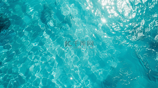 清澈大海背景图片_蓝色纹理水面广阔的大海微光粼粼的背景