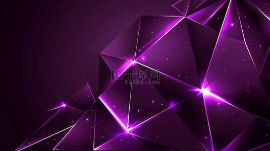 紫色立体感空间艺术风格商务的背景