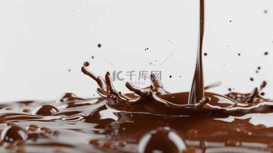 巧克力液体泼洒合成创意素材背景