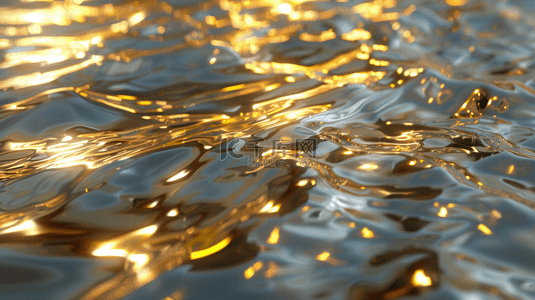 金色倒影背景图片_金色水面倒影合成创意素材背景