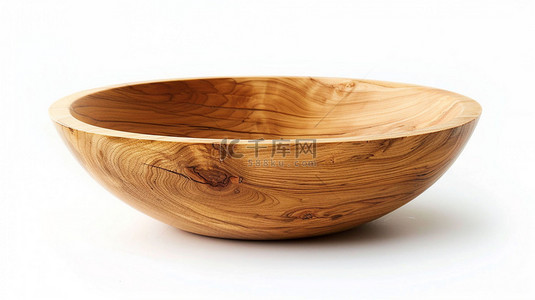 木碗简约朴素合成创意素材背景