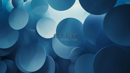 蓝色圆片重叠合成创意素材背景