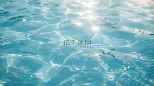 清凉游泳背景图片_蓝色夏季清凉水面背景
