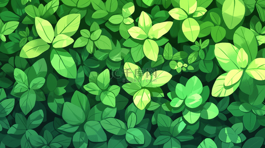 夏季植物叶子背景图片_绿色夏季植物叶子装饰背景