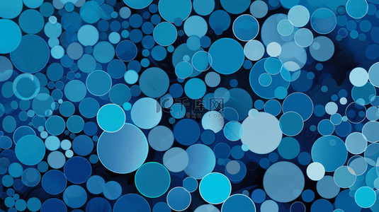 蓝色圆片大量合成创意素材背景