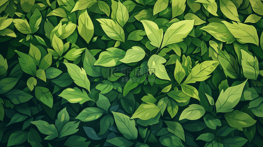 夏季植物叶子背景图片_绿色夏季植物叶子装饰背景