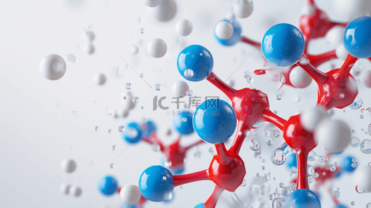 化学分子背景图片_化学分子联结合成创意素材背景