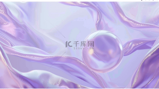 紫色水珠唯美合成创意素材背景