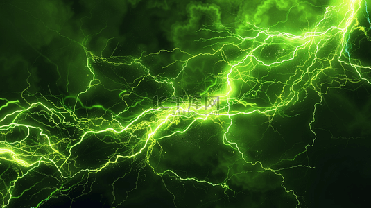 绿色闪电背景图片_绿色闪电纹理质感简约背景