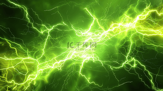 闪电背景图片_绿色闪电纹理质感简约背景