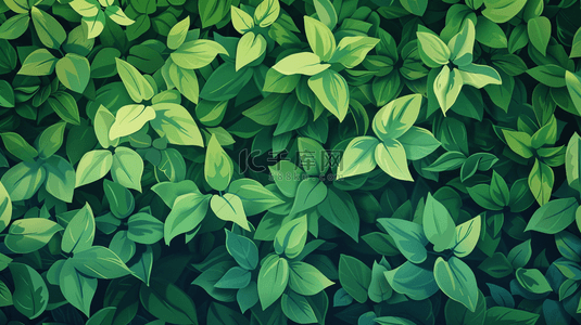 绿色简约装饰背景图片_夏季绿色植物叶子装饰纹理背景