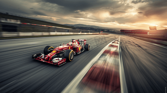 优增新赛道摄影照片_F1方程式赛车摄影1