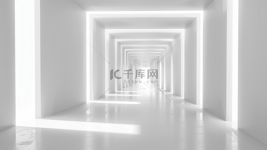 紫藤花长廊背景图片_清新灯光长廊合成创意素材背景