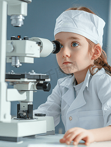 眼科诊断摄影照片_儿童的眼科诊断