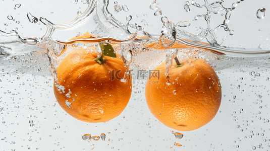 橘子背景图片_橘子水波光合成创意素材背景