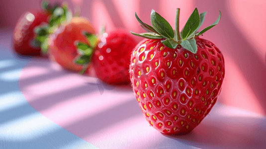草莓水果高清摄影素材高清摄影图
