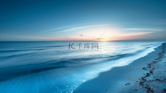 清凉海边背景图片_蓝色夏季海边风景背景